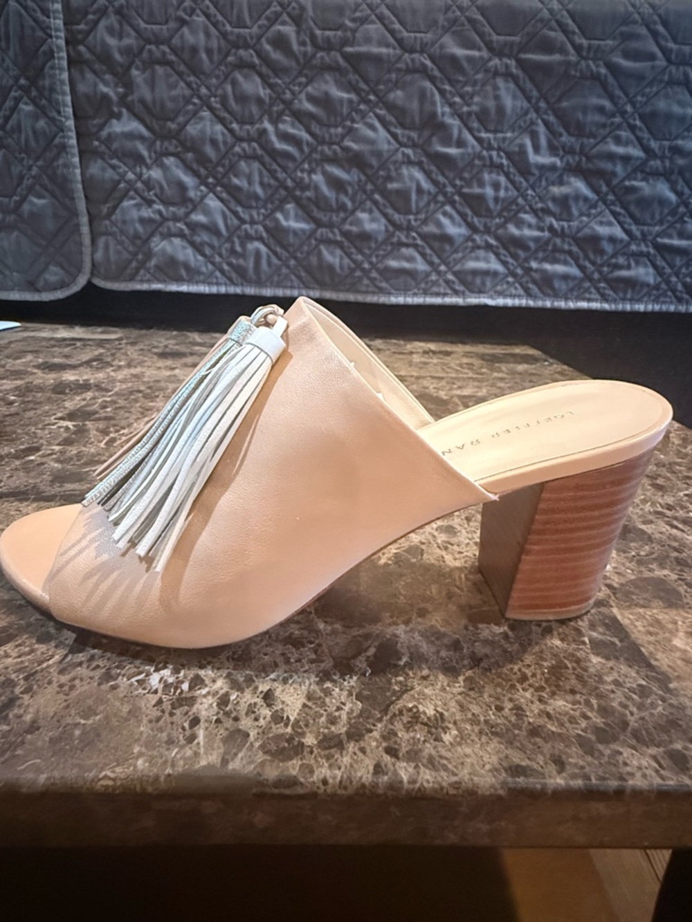 Loeffler Randall. Cleo Tassel Mule. Wheat. Size 8.5. - Picture 4 of 11